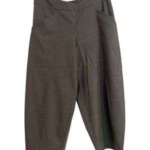 Eileen Fisher lightweight wool spandex crop pants L